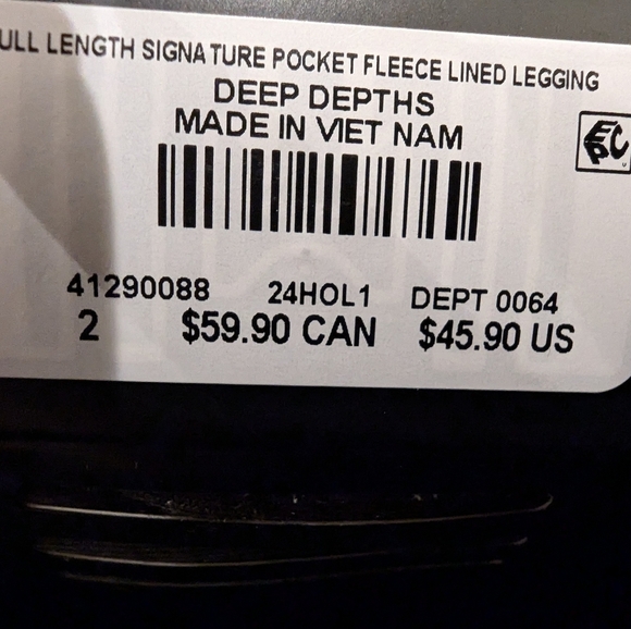 Torrid Full-Length Fleece lined Pocket Legging Size 2x NWT - Picture 3 of 7